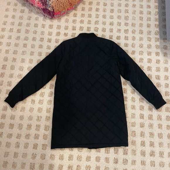 Vans Black Quilted Longline Puffer Coat - Picture 3 of 5